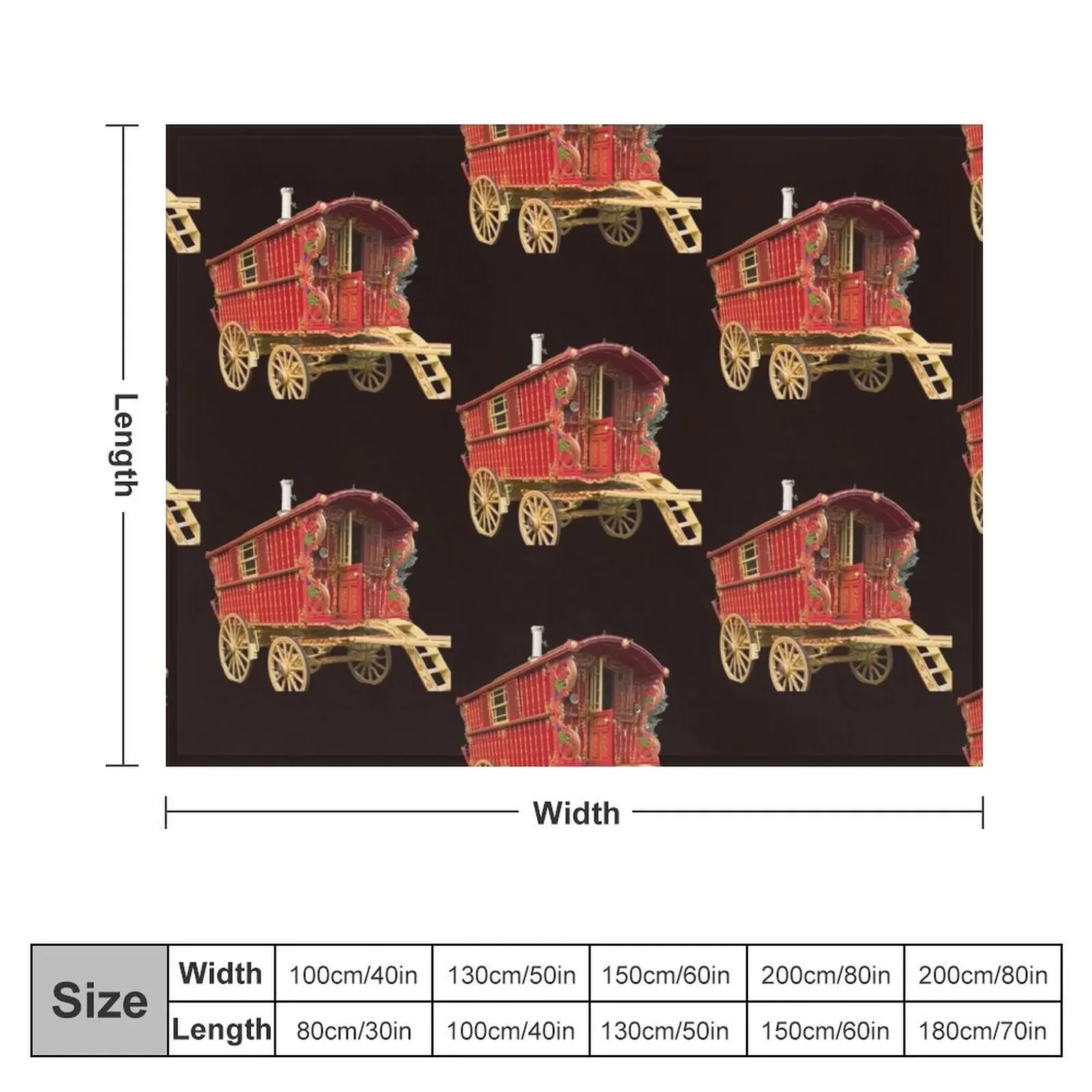 traditional wagon vardo Throw Blanket Baby Luxury Brand Blankets