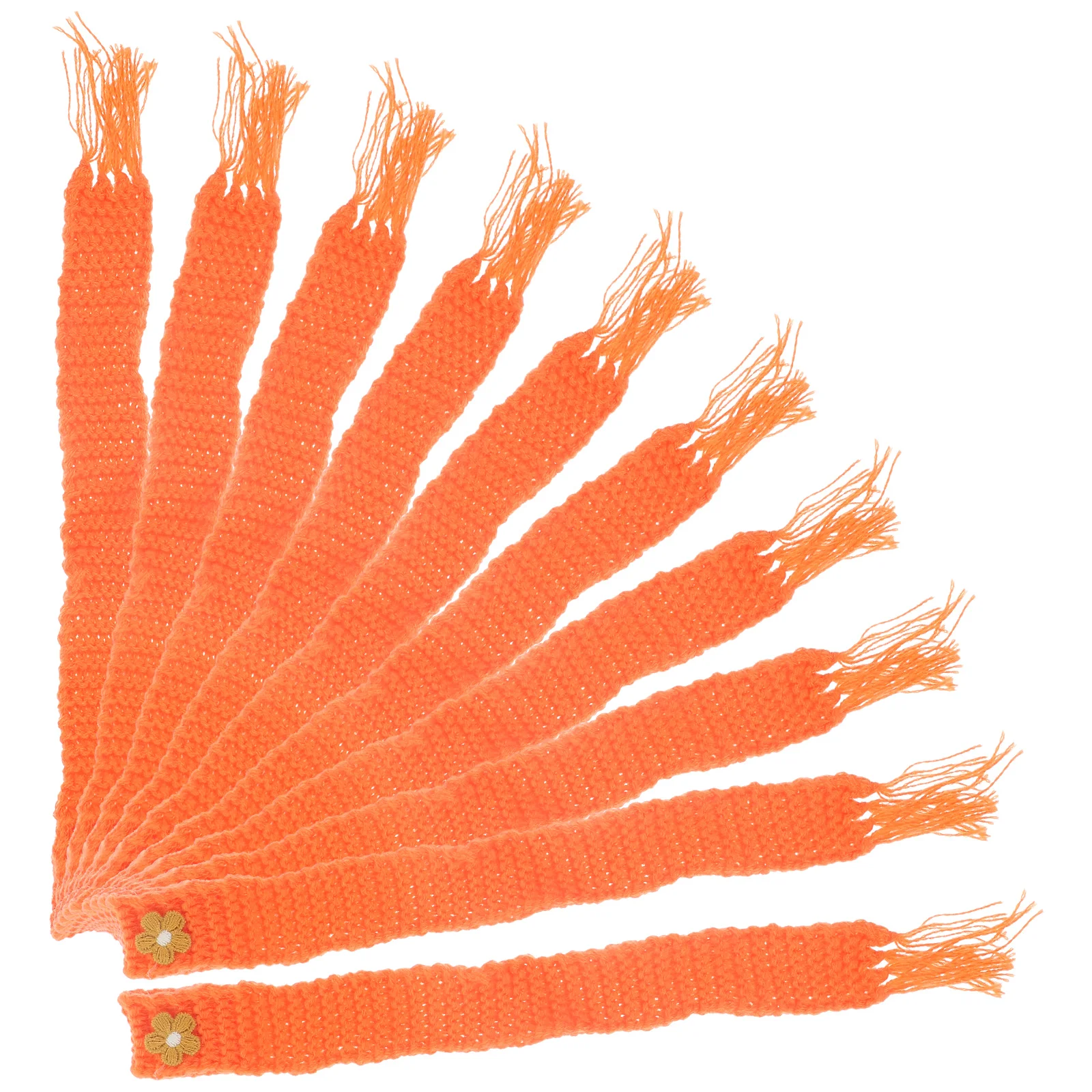 10 قطعة وشاح صوف صغير محبوك قابل للتعديل لتقوم بها بنفسك زجاجة مصاصة شرب الديكور () ملحقات المنزل المشروبات