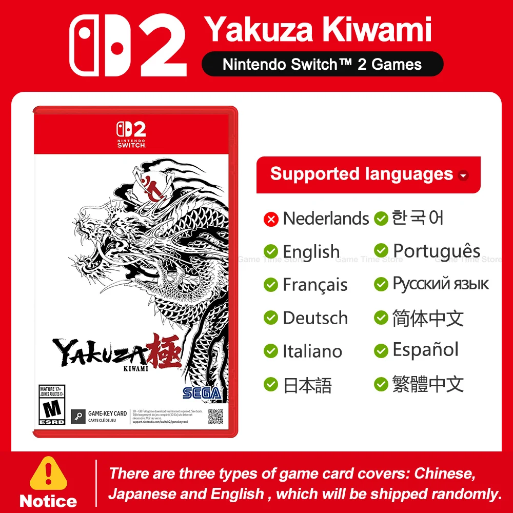 Yakuza Kiwami Nintendo Switch Fysieke Kaartspellen voor NS2 Console Spelletjes Aanbiedingen 100% Nieuw en Origineel Actie Genre Spel
