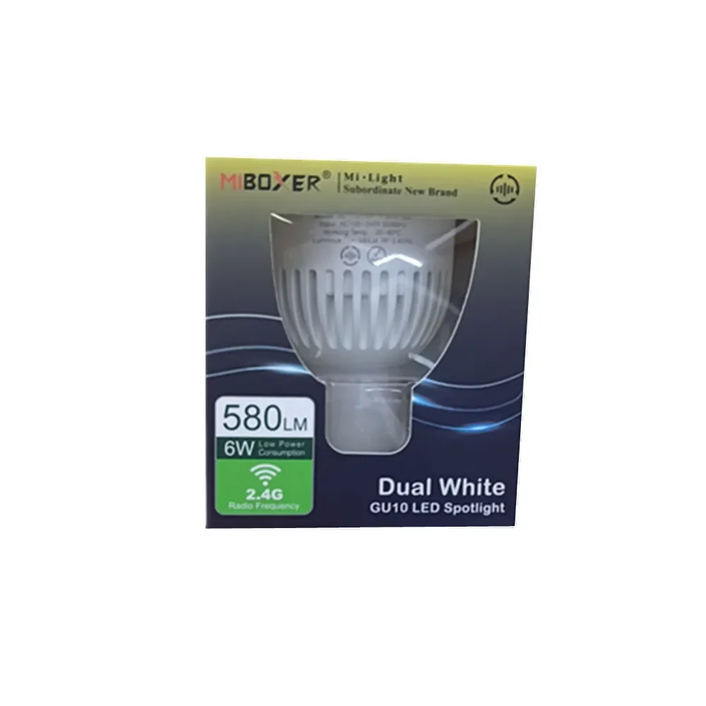 FUT107 AC100~240V 6W GU10 RGB+CCT LED Spotlight  Led Spot Light Lamp Remote Or App For Houses Restaurants Bars