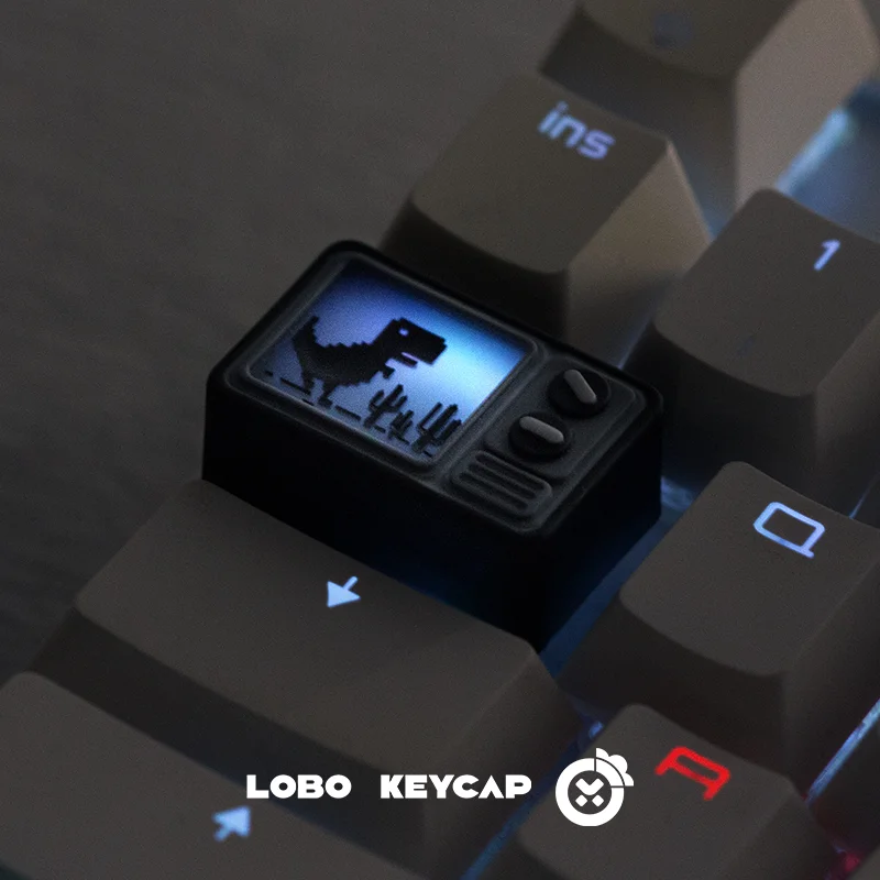 Translucent TV Set Personalized Keycaps Mechanical Keyboard Resin DIY Cute Keycaps PCGaming Keyboard Accessories Collect Gifts - view 3