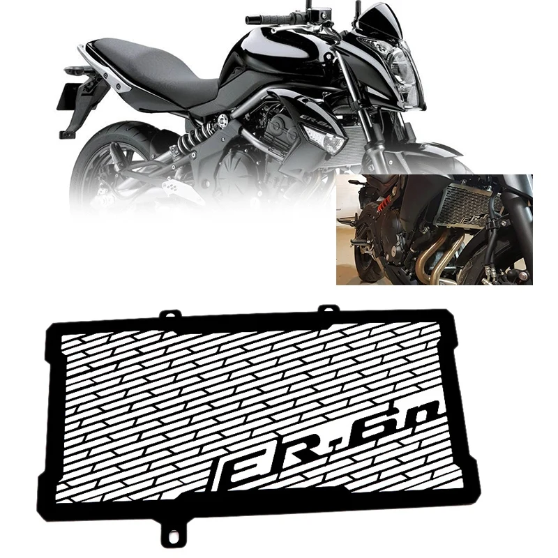 A21F-Motorcycle Radiator Guard Protector Grille Grill Cover For Kawasaki Ninja ER-6N ER-6F ER6N ER6F ER 2012-2016