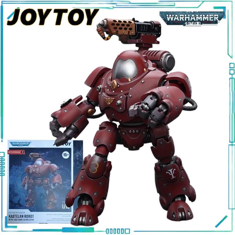 

JOYTOY Genuine Warhammer 40000 Series The Castellan Robot Equipped with A Flamethrower in The Mechanical Workshop Model