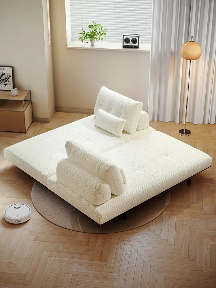 Cream Wind Tatami Sofa Bed Foldable Small Apartment Living Room Study Double Retractable Dual-purpose Multi-functional Balcony