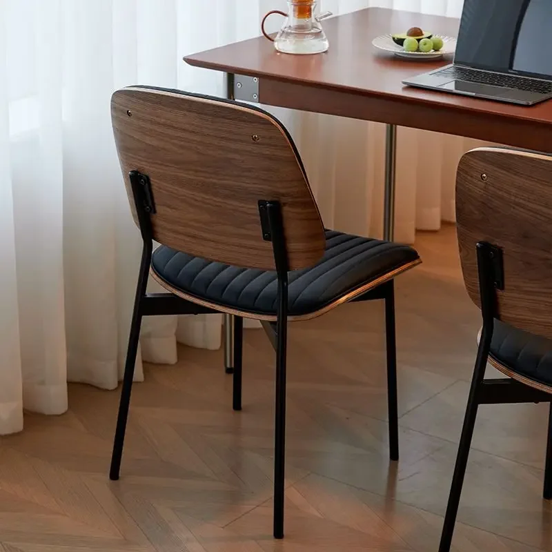 Modern  Style Solid Wood Dining Chair Light Luxury Simple Household   Table  Room  Backrest  Stool  Negotiation