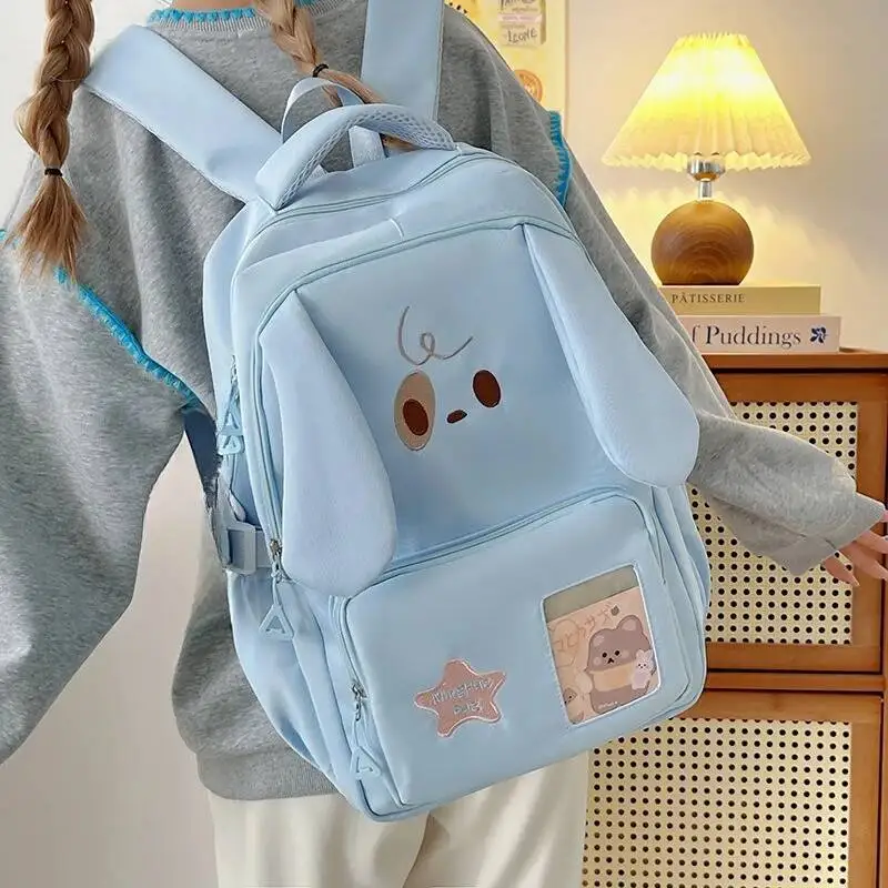 Japanese Cartoon Kawaii Dot Backpack Fashion Chic Cute Star Embroidery Schoolbags High-Capacity Y2k Backpacks For Women Students