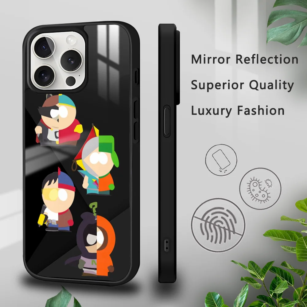 Cartoon-S-Souths-P-Park Phone Case For iPhone 16 15 14 13 12 11 Pro Xs Max Mini Plus Celulares Hard Funda