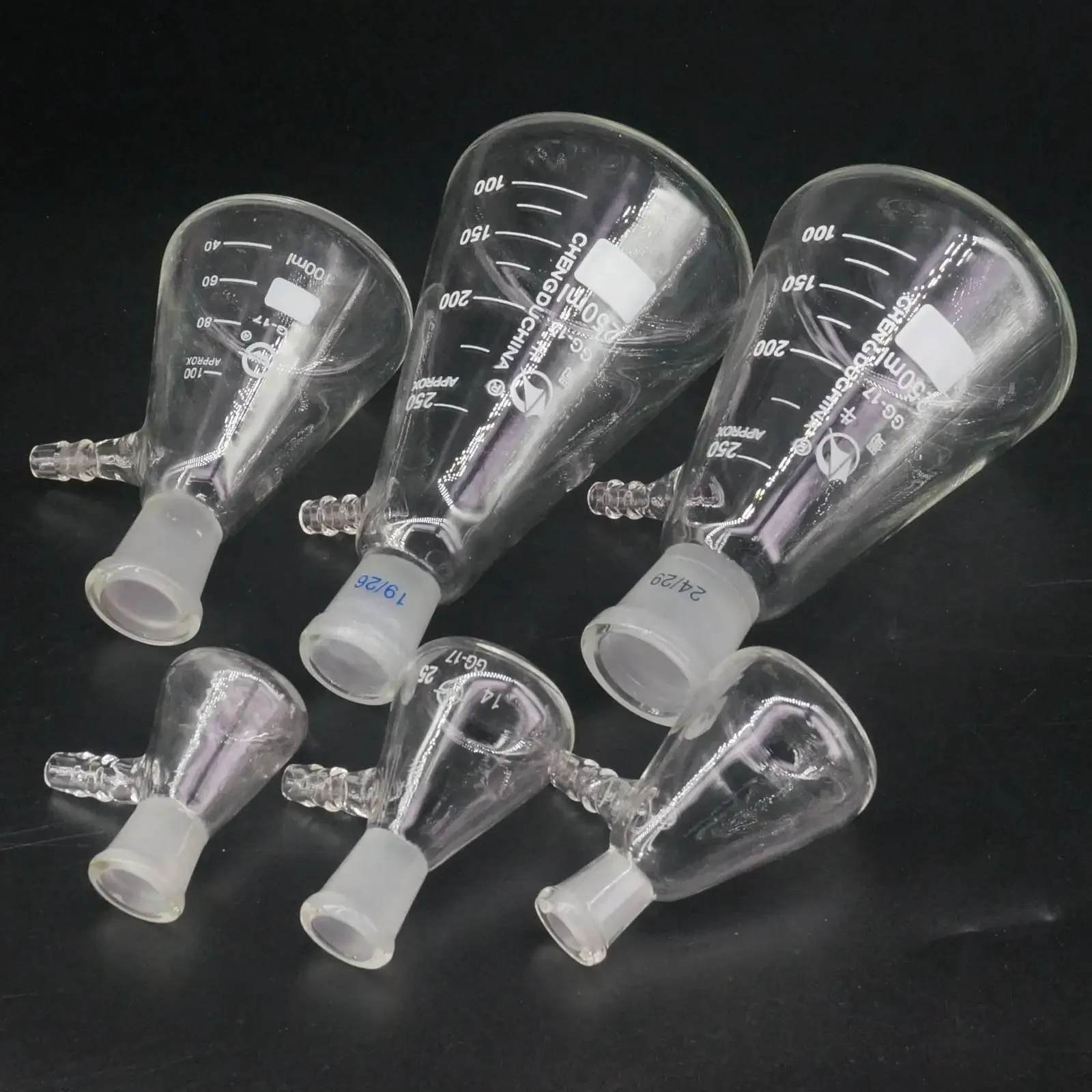 10ml 25ml 50ml 100ml 250ml 500ml 1000ml #10 #14 #19 #24 #29 szkło borokrzemianowe próżniowe szlifowanie usta filtracja przyssawka — zdjęcie produktu 5