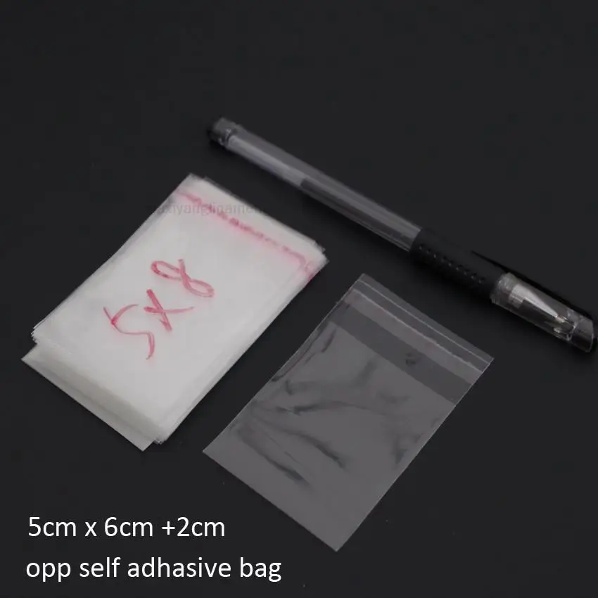 1000pcs/lot Resealable Bopp Cellophane Bag 3x6/5x7/5x8/6x8/6x12/7x12/8x10cm Transparent Gift Packing Bags Self Adhesive small
