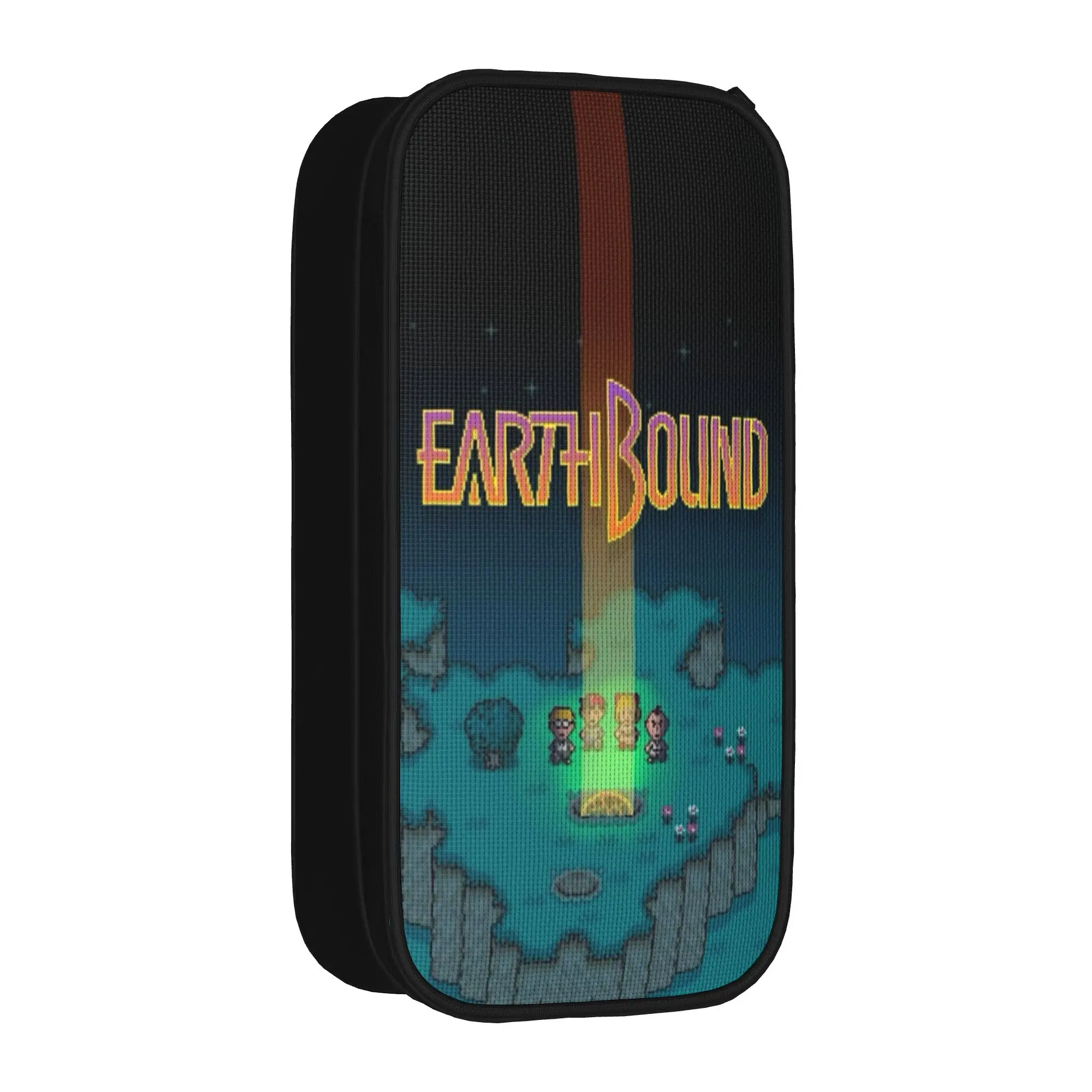 Lovely Earthbound Mega Sprite Sheet Pencil Cases  Pencil Box Pen for Girl Boy Large Storage Bag Office Zipper Stationery