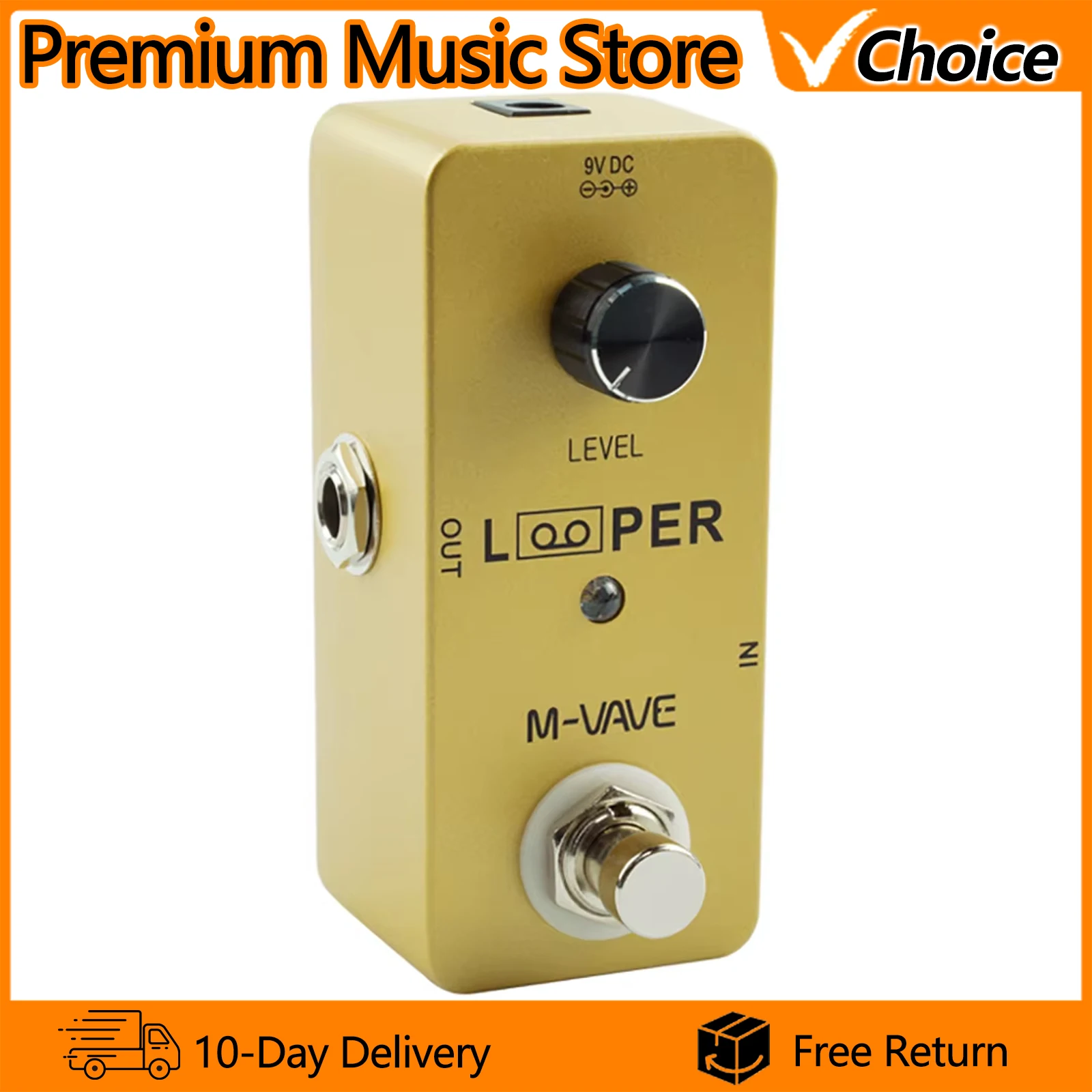 

M-VAVE Electric Guitar Effect Pedal Mini Looper Pedal 5 Min Loop Musical Effect True Bypass Guitar Accessories & Parts