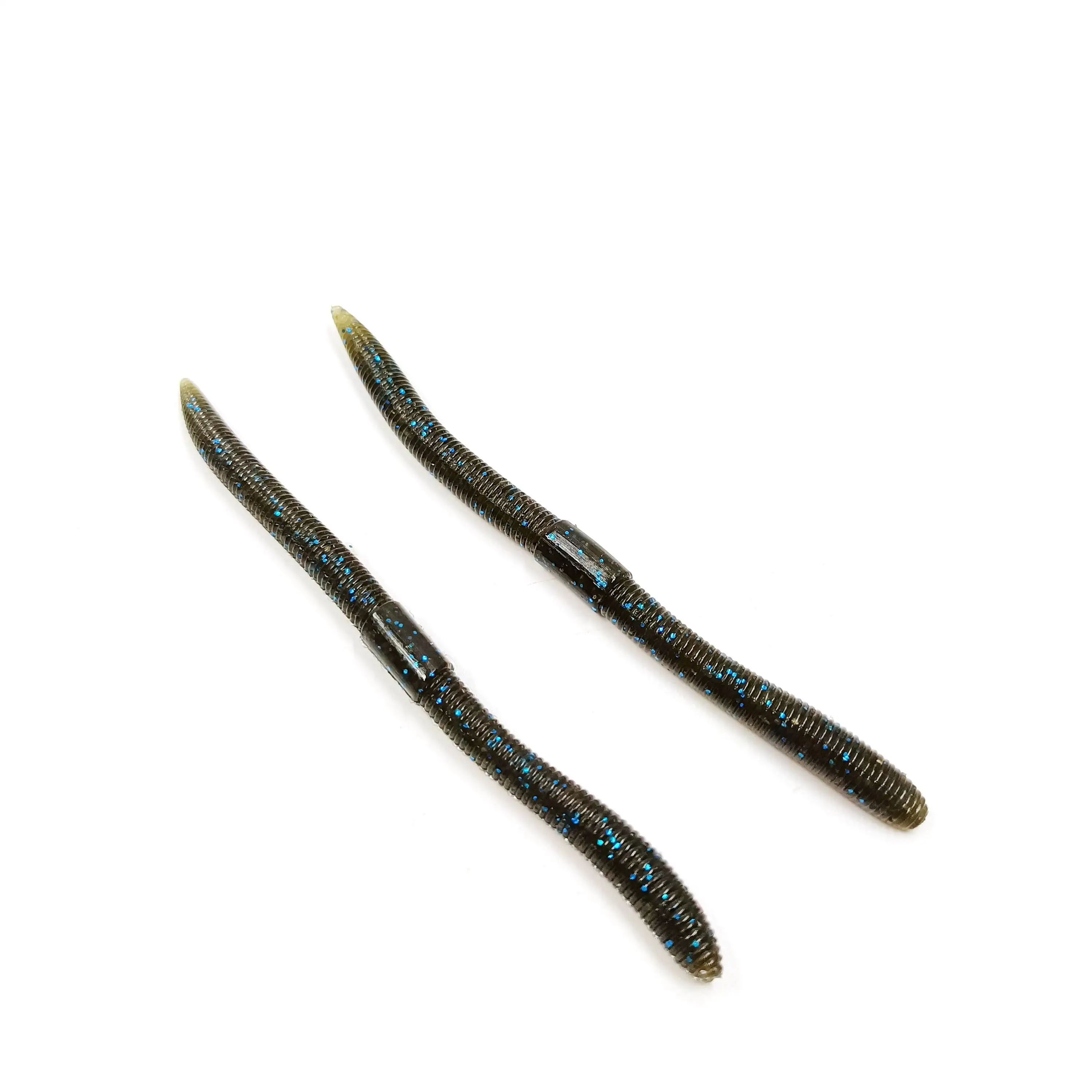 DUODUOYU 10PCS 10cm/2.4g Soft Fishing Lure Senko Worm Neko Rig Lures Flick Shake Earth Worm Artificial  Silicone Lure For Bass
