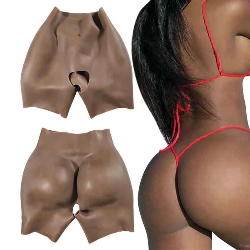 

Silicone 1.2cm Big Sexy Fake Buttocks and Hips Enhancement Shapewear for Woman Realistic Female Full Bum Booty Pads Cosplay