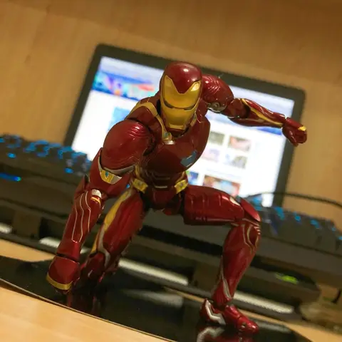 Ironman MK50 en Vengadores Infinity War BJD figuras de acción juguetes para regalo de cumpleaños de Navidad