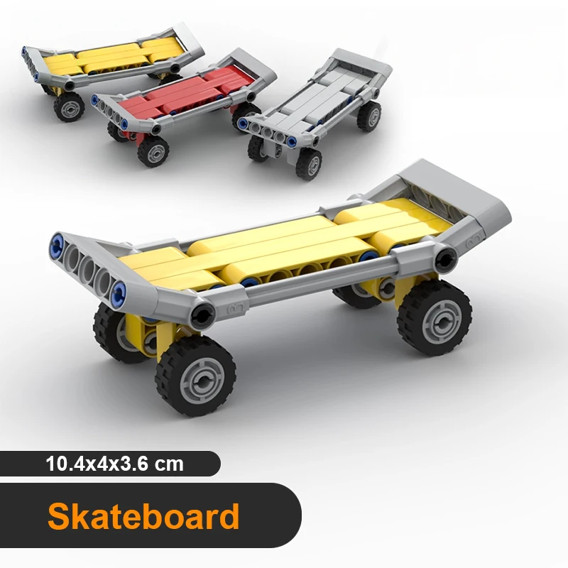 

Mini Finger Skateboard Building Blocks Model Scooter Small Particles Loose Parts MOC Assembly Bricks Ornaments Kids Creative Toy