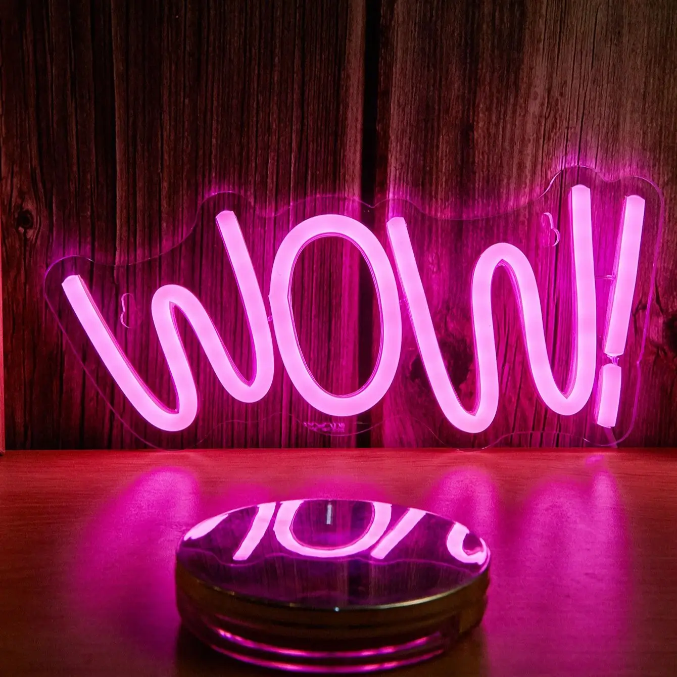 Chi-buy LED Neon wow USB Powered Neon Signs Dekorasi Lampu Tanda Hadiah Ulang Tahun Seni Dinding Untuk Kamar Tidur Ruang Bar Toko