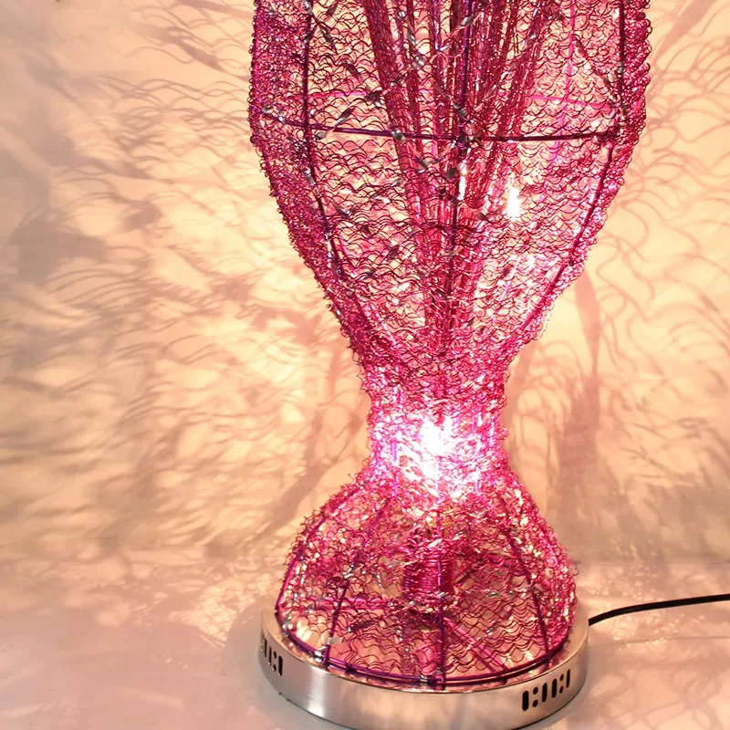 for Purple Creative Styling Ambient Light Hand-woven Art Decorative Floor Lamp Living Room Bedroom New Home Atmospheric Gifts