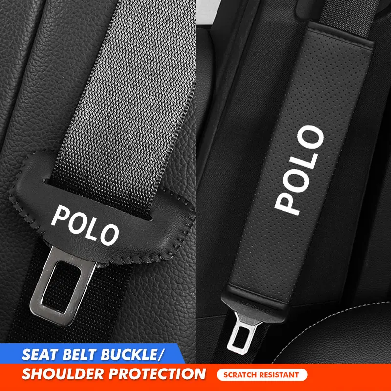 

Car Sticker Cup Holders Car Shoulder Pad Safety Buckle Protective Anti-scratch Cover For Volkswagen VW Mk6 CC B5 B6 B7 Golf 4 5