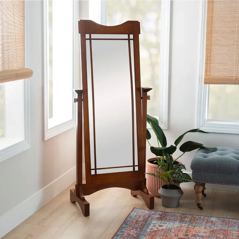 Furniture Mission Oak Cheval Mirror