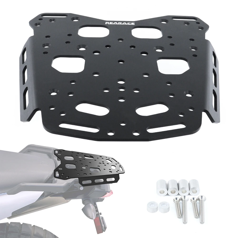 Motorcycle Rear Rack Luggage Fit For Husqvana 901 Norden 901 2022-2026 4mm Aluminum Rack Enlarge Plate Top plate Extension
