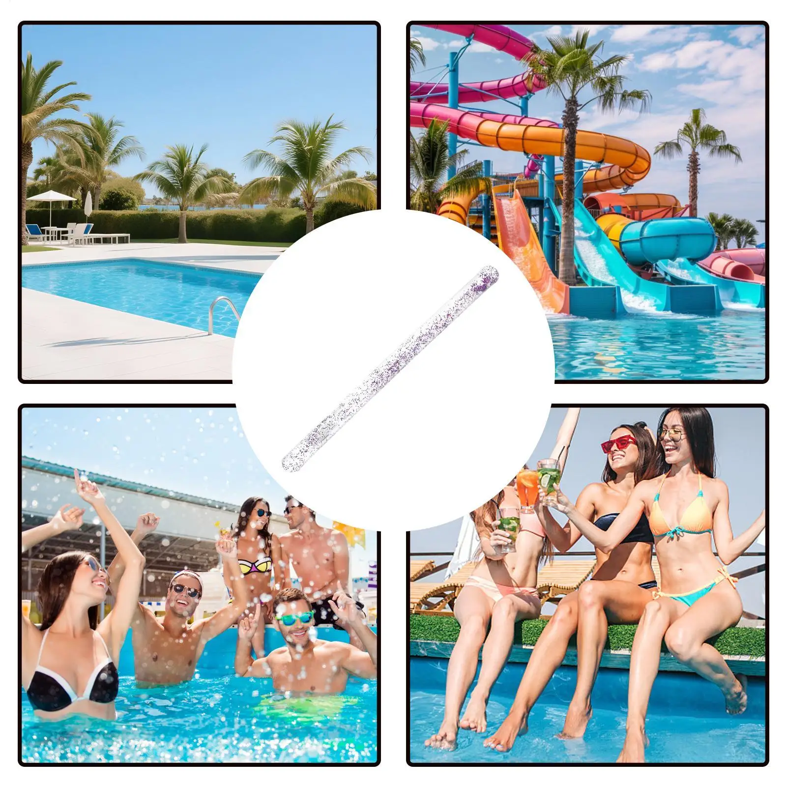 Inflatable Float Noodle Blow Up Floating Tube Toy Pool Noodle Stick For Men Women Adults Teens Children Family Friends Kids Lake view 5