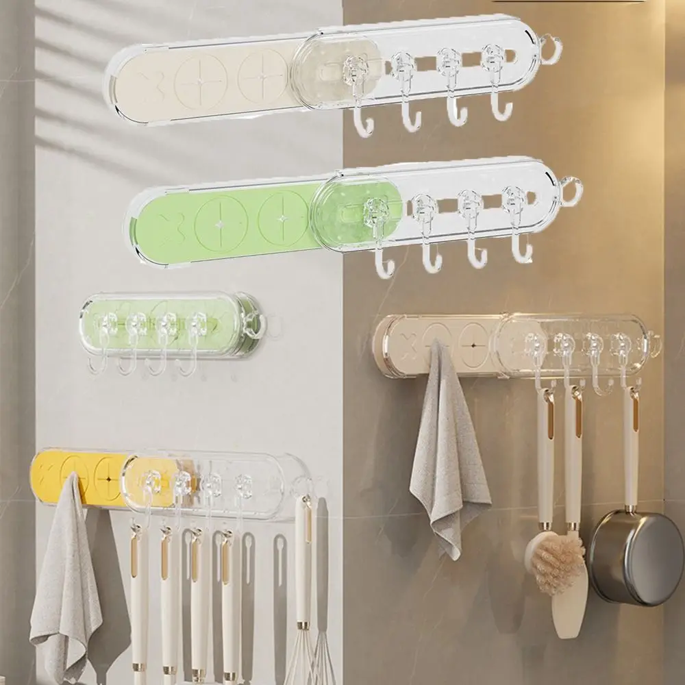 

2Pcs Creative Punch Free Suction Cup Hooks Wall mounted Space Saving Kitchen Stretchable Hooks Plastic Towel Key Hook Bathroom