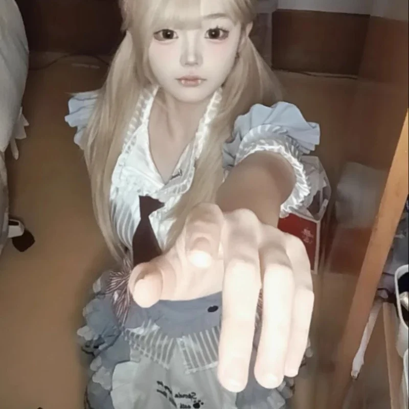 2025 New Japanese Summer Cute College Style Doll Feeling Lolita Striped Shirt Waist Thin Vest Skirt Three-piece Suit For Women