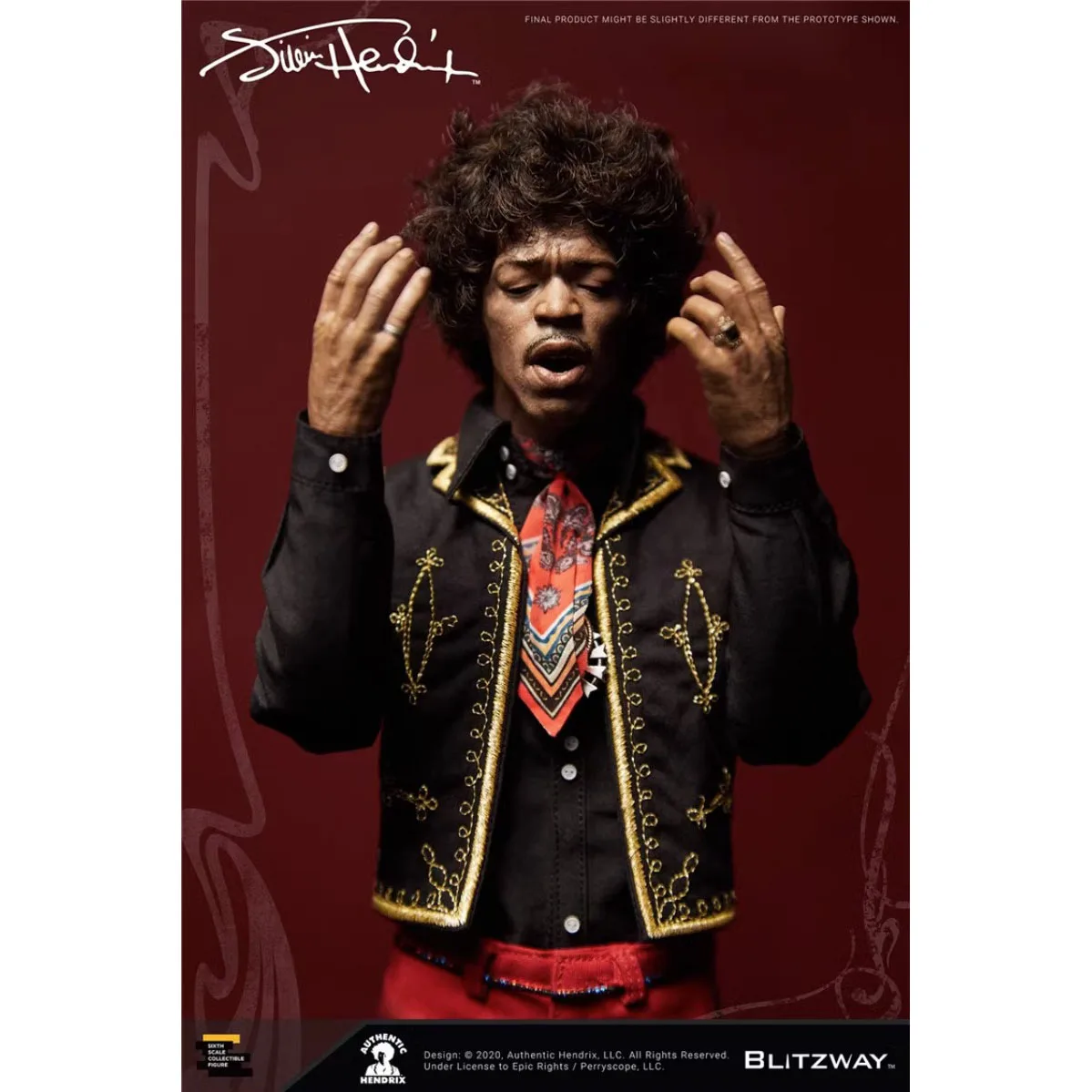 In Stock Original BLITZWAY BW-UMS 11201 1/6 Rock Singer Jimi Hendrix Full Set 12Inch Action Models Art Collections Gifts