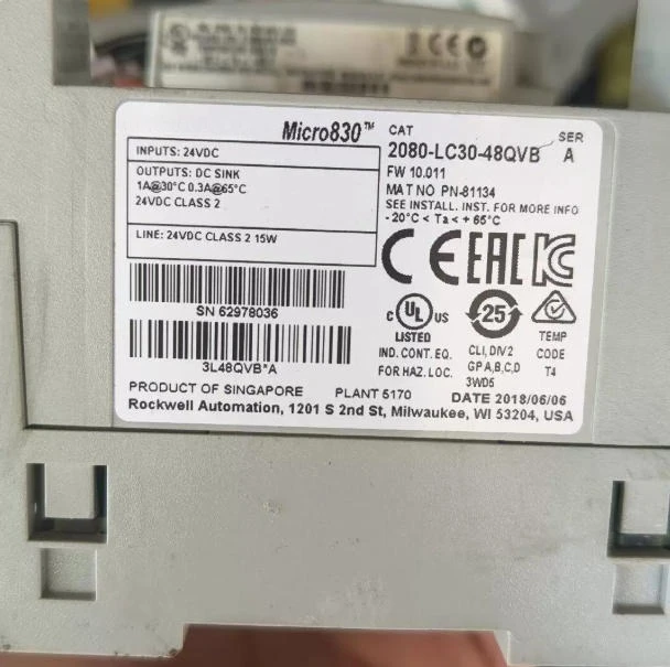 2080-LC30-48QVB For AB 2080-LC30-48QVB Output Module New