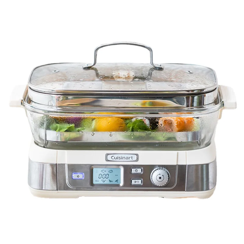 Steamer Electric Steamer Can Be Reserved Electric Stewer Household Glass Multifunctional Steam Stewer 6l Food Warmer 220V