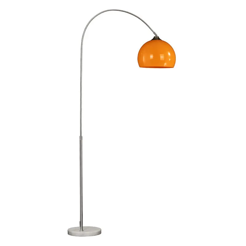 Imagem -06 - Nórdico Moderno Minimalista Led Lâmpadas de Assoalho Sofá-cama Led Mesa Laranja Branco Pesca Longa Stand Luz Decoração do Quarto