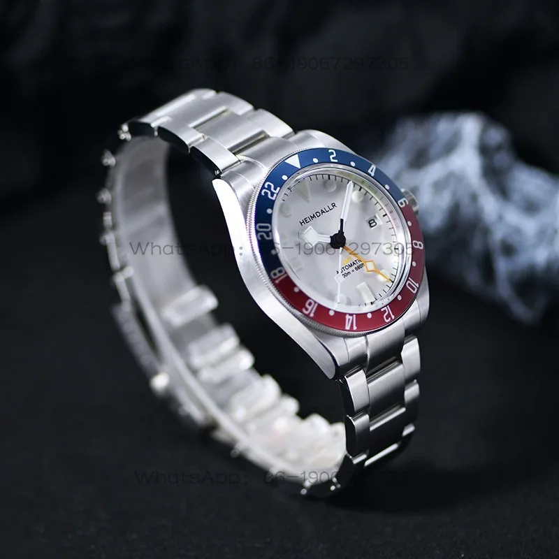 Two-time Zone NH34 Four-pin Mechanical Waterproof Watch, Men's Model