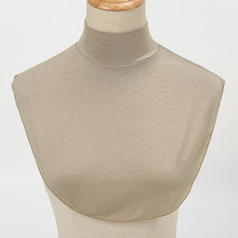New Modal Round Top Fake Collar for Women, All Season Versatile Korean Decorative Accessory Collar, Factory Stock