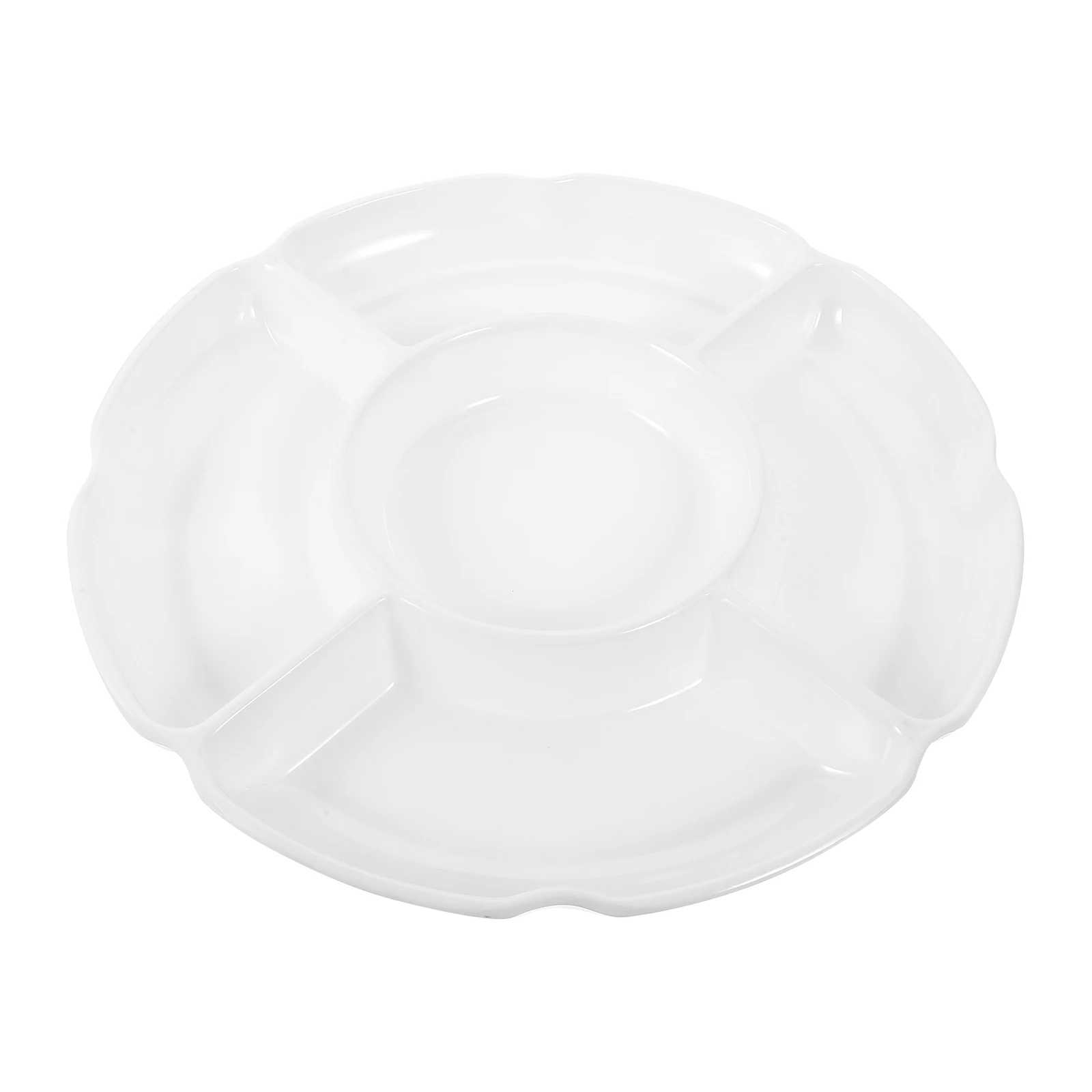 

Melamine Food Storage Tray Divided Plates for Snacks Fruits Kitchen Counter Multi grid Household Banquet Party