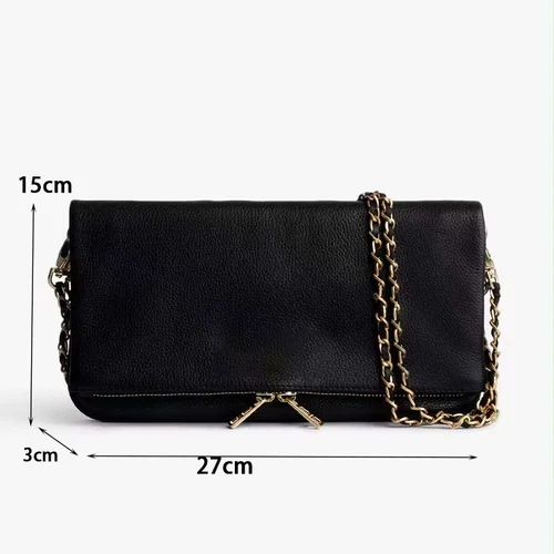 Imagen 2 del producto Bolso de Sobre Retro Negro para Mujer 2026, Nuevo Bolso de Hombro con Cadena a la Moda, Bolso Cruzado Casual para Dama para Exteriores