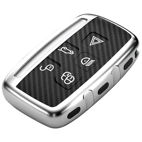 Key Fob Case Cover Compatible with Freelander 2 Discovery 4 Evoque LRX LR4 LR2 Sport XF XJ XE F-PACE Accessories Key Chain 10 best sales jaguar f pace key case - №1