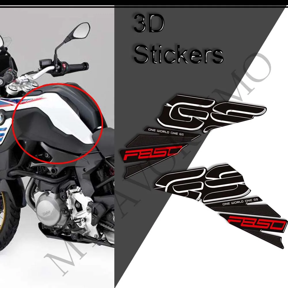 

2019 2020 2021 2022 2023 Stickers Protector Tank Pad Grips Gas Fuel Oil Kit Knee For BMW F850GS F850 F 850 GS GSA Adventure