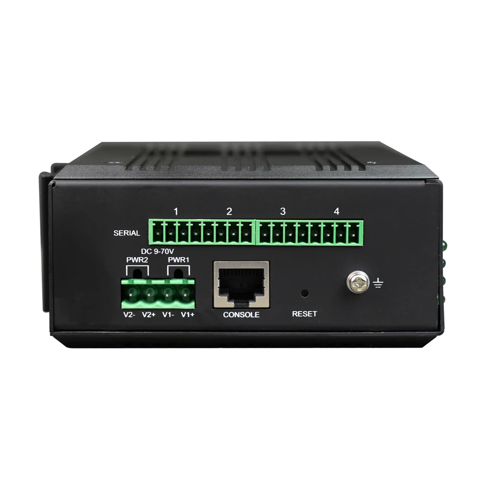 Managed 8 Port Gigabit Ethernet and 4 Port Gigabit SFP Industrial Switch With Serial RS485 Modbus and Dry Contact