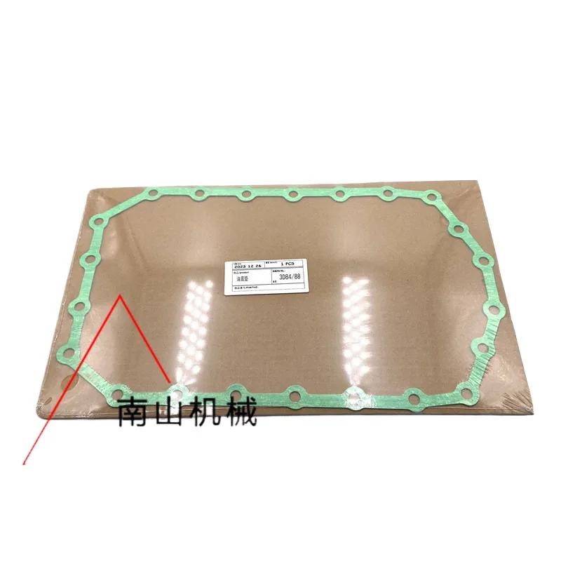 For  Komatsu PC20 30/35Oil pan gasket yanmar 3D84/3D88Engine oil pan paper pad Excavator Parts