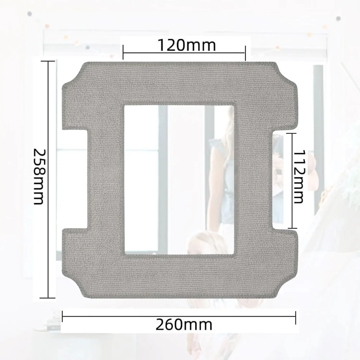 Compatible For ECOVACS WINBOOT W2 / W2 OMNI Replacement Parts Accessories Microfiber Mop Pad Cloth