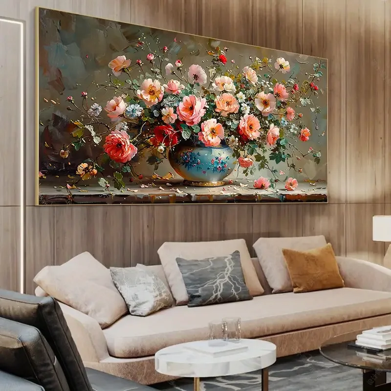 

Vintage Colorful Rose Flowers Vase Still Life Diy Diamond Painting Full Square Round Diamond art Mosaic Jewelry Cross Stitch