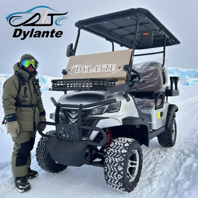 

2025 Newly Launched 4-Seater Electric Golf Cart 60V 72V Lithium Battery Powered Golf Cart With Touch Screen Multimedia Player