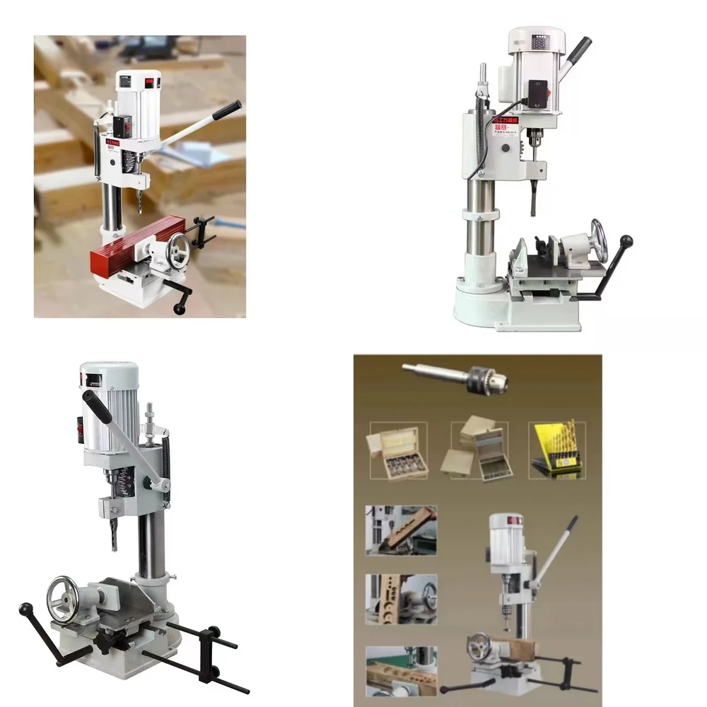 Small Wood Drilling Machine Bench Drill Press for DIY Woodworking Projects Heavy Precision Drill Stand for Hobbyists and