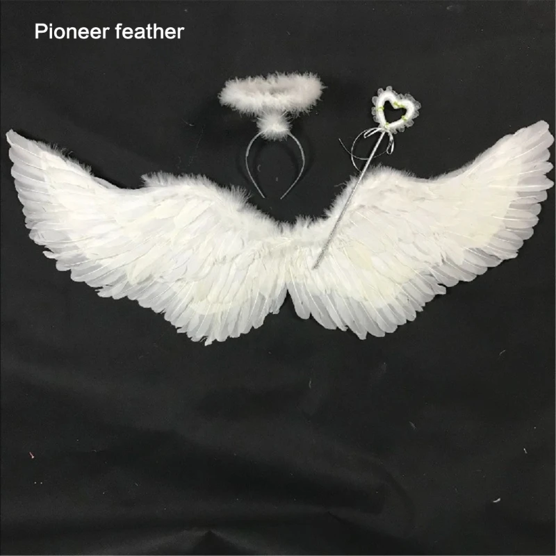 Angel Wing Fairy Wings Halloween Christmas Masquerade Carnival Cosplay Costume Feather Angel Wings for Adult Children T8NB