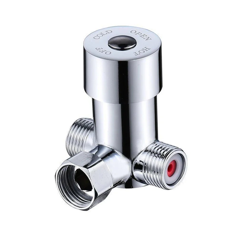 

Automatic Faucet Valve Adjustable Temperature Valve For Bathroom Sinks Efficiently Blends Water Regulate Water Temperature