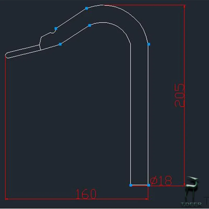 Workbench Holdfast Steel Clamp, T.DEER BD-Holdfast-S ,Suitable for 19mm table holes