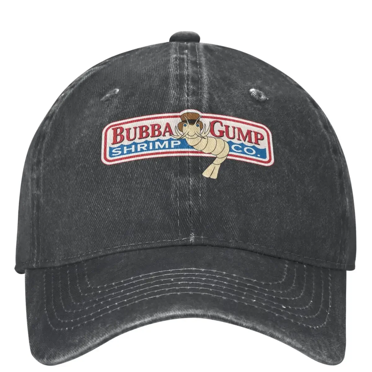 Bubba Gump DeniinBaseball Cap Shrimp Logo Outdoor Sport Hip Hop Hats Summer Men Adult Vintage Sun protection Baseball Caps