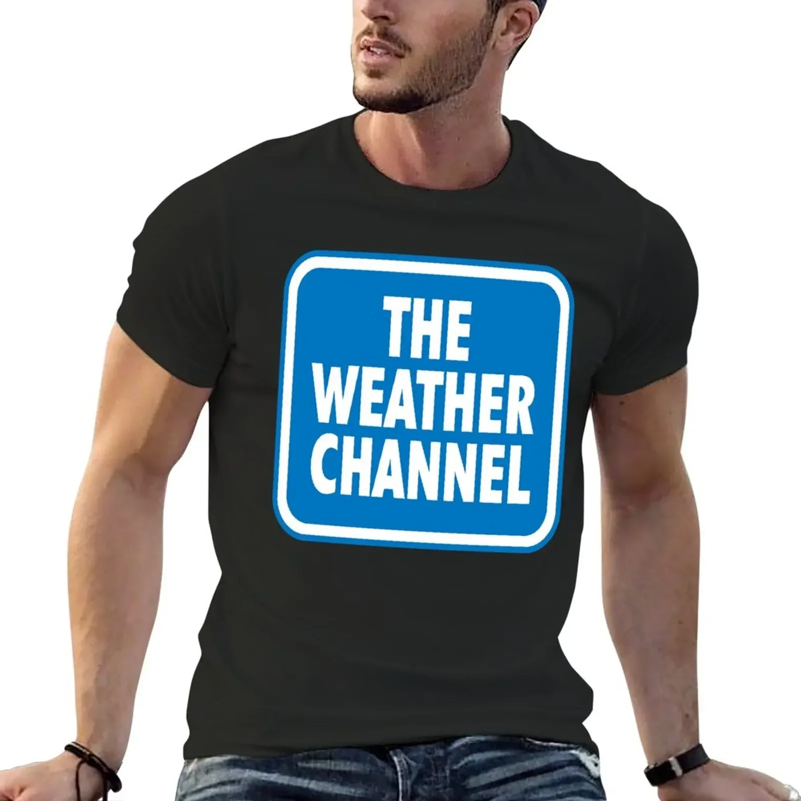 THE WEATHER CHANNEL T-Shirt oversizeds tees mens cotton t shirts The A-Team Short Sleeve Tee Shirt Summer Clothing heavyweight