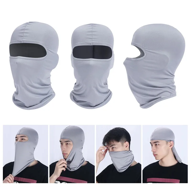 

2/4pcs Men's Caps Cycling Balaclava Full Face Ski Mask Bicycle Hat Windproof Breathable Anti-UV Motocross Motorcycle