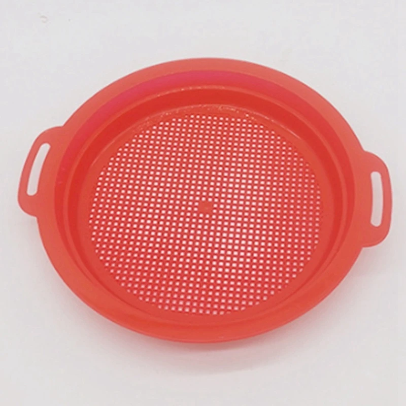 B87B-4PCS Stop Sand Sifter Sieves Toy For Sand Beach 4 Pack Set Red Blue Yellow Green For Children Kids Toy